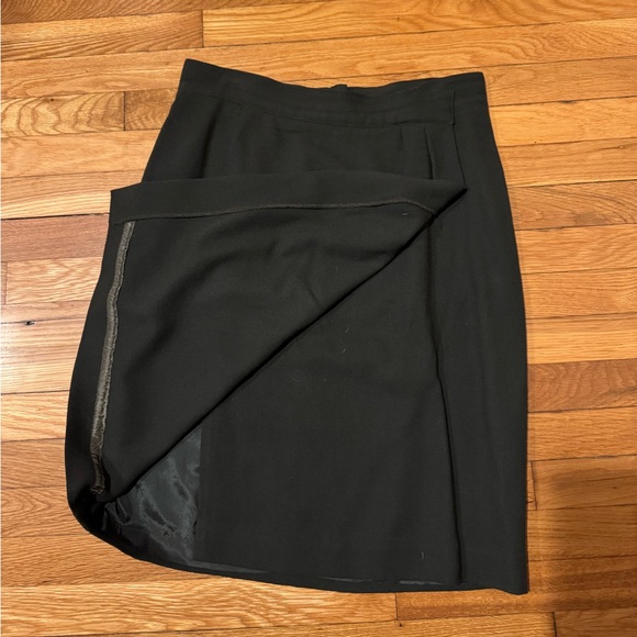 Vintage Liz Claiborne dark green wrap pencil skirt - Picture 2 of 4